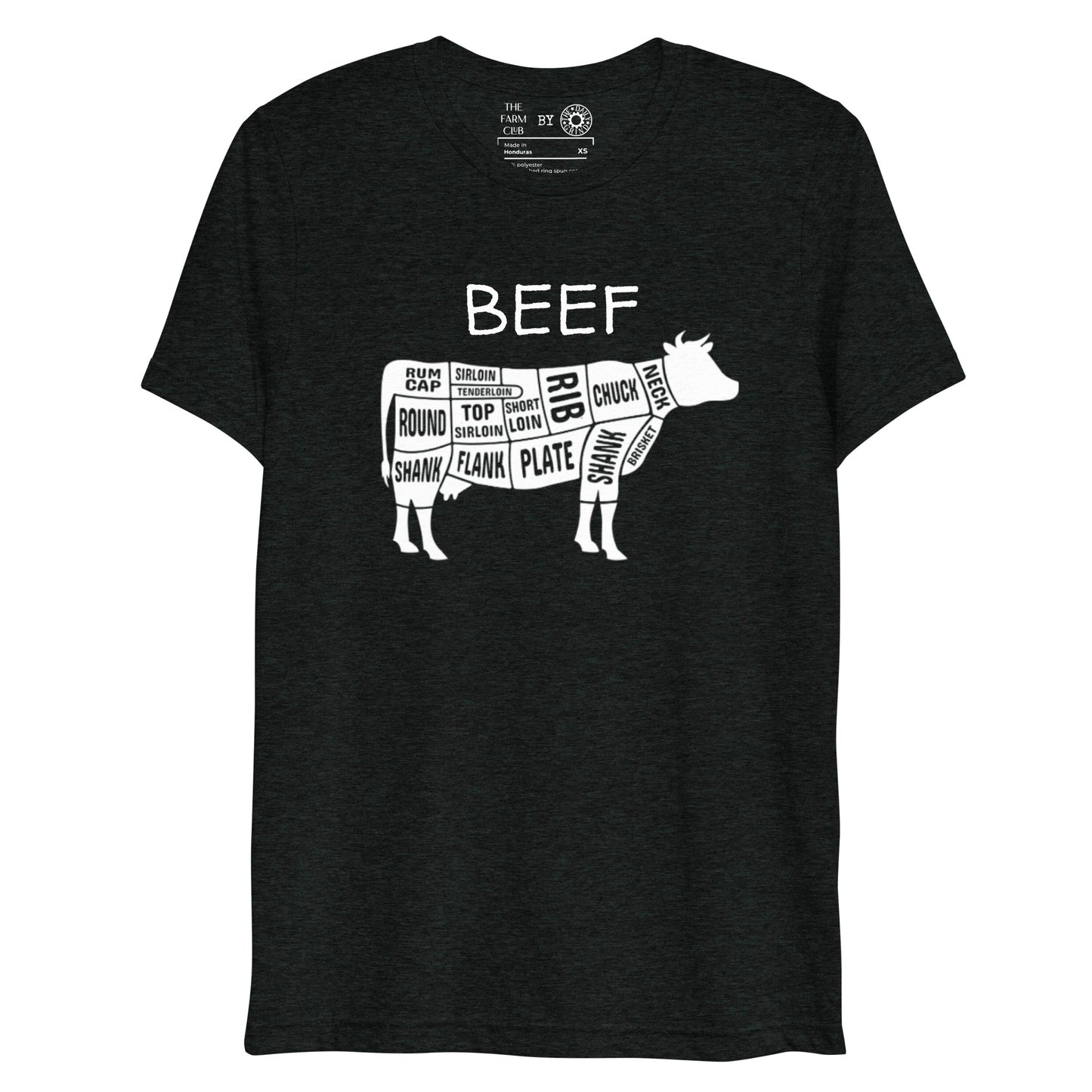 Beef Cow Butcher Chart Short Sleeve T-Shirt