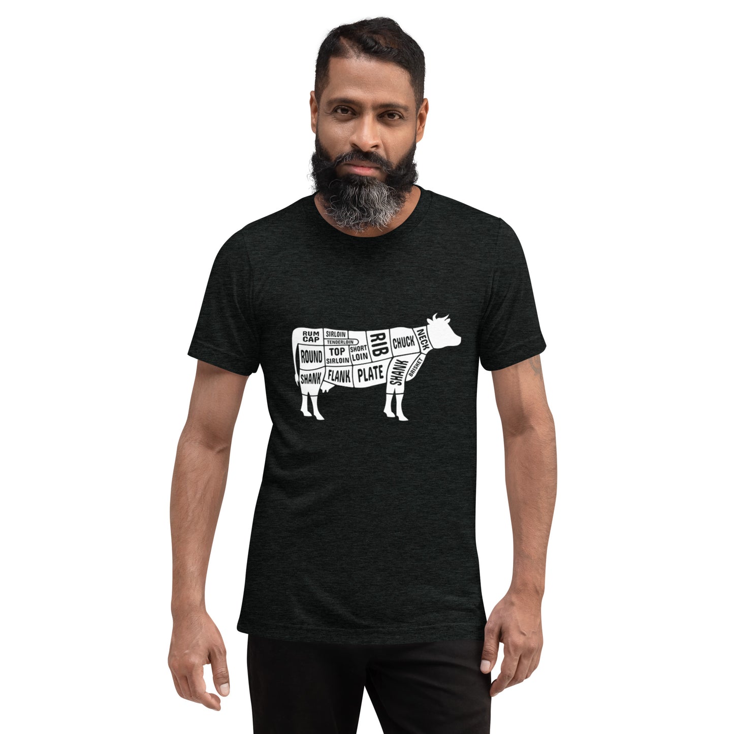 Cow Butcher Chart Short Sleeve T-Shirt