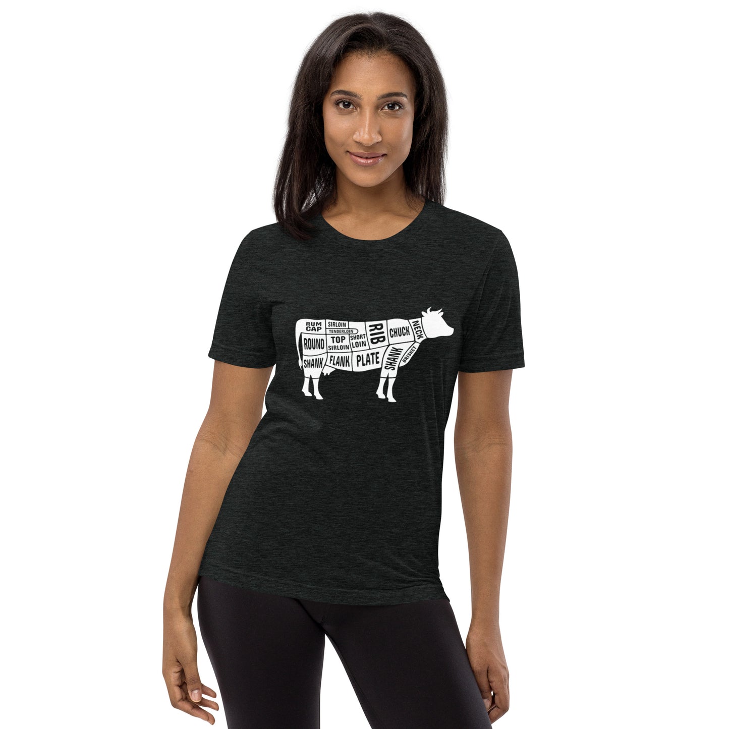 Cow Butcher Chart Short Sleeve T-Shirt