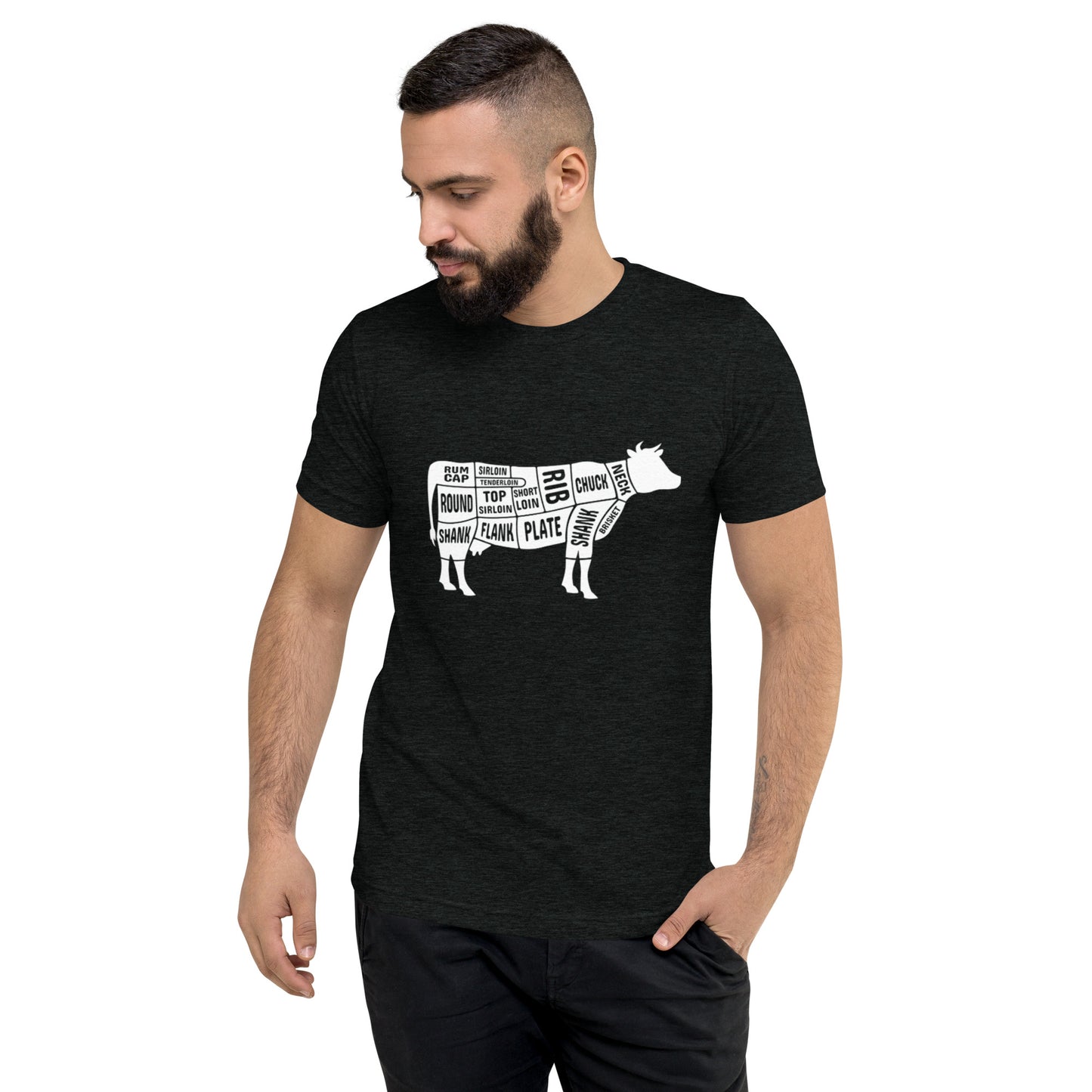 Cow Butcher Chart Short Sleeve T-Shirt