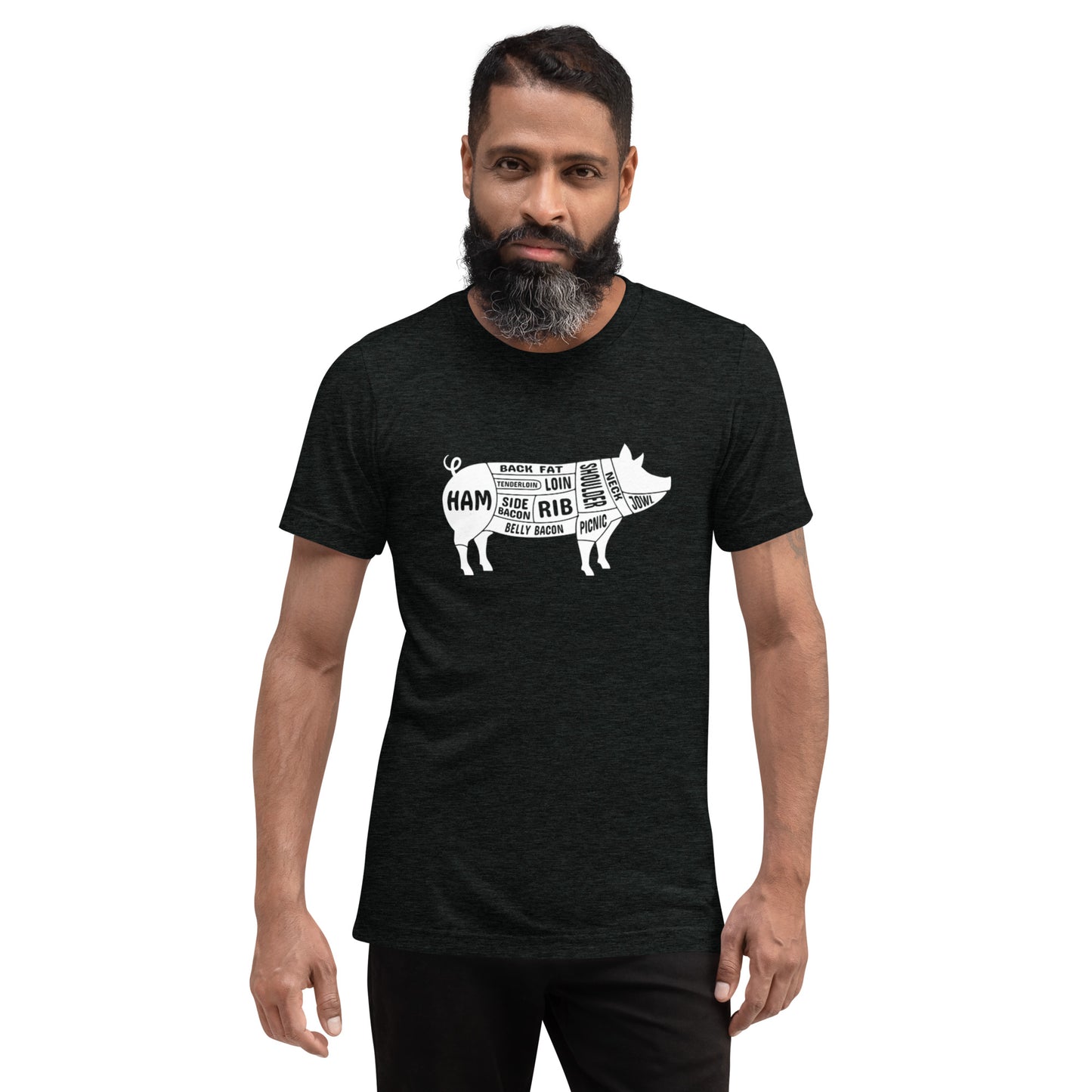 Pig Butcher Chart Short Sleeve T-Shirt