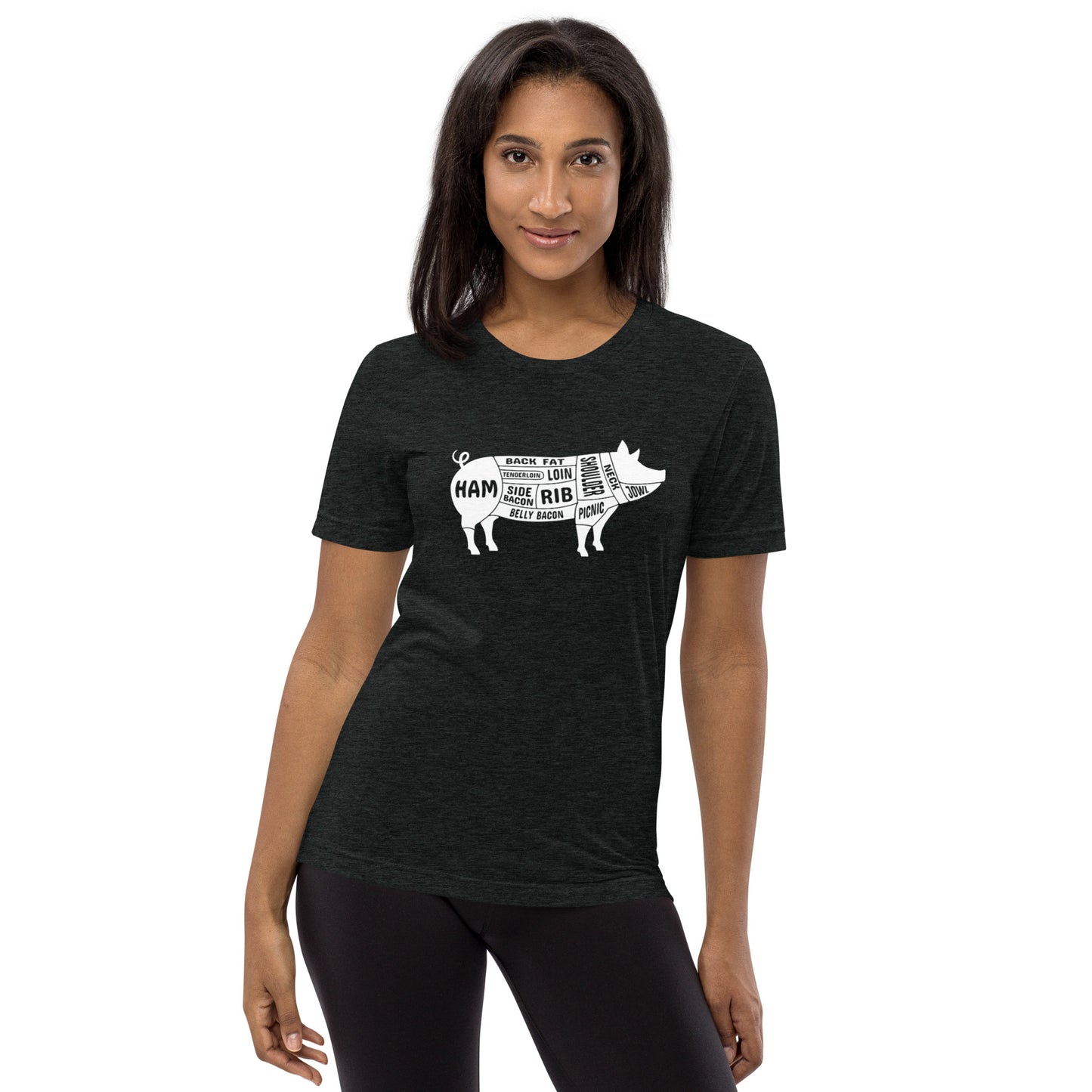 Pig Butcher Chart Short Sleeve T-Shirt