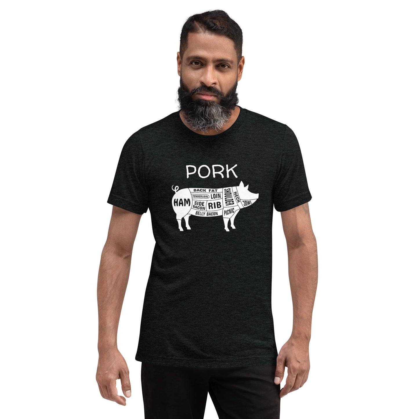 Pork Pig Butcher Chart Short Sleeve T-Shirt