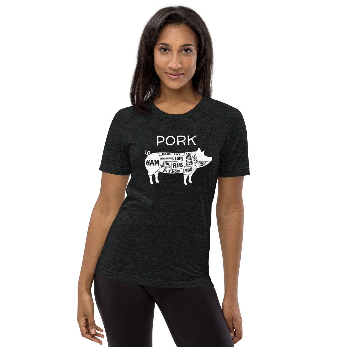 Pork Pig Butcher Chart Short Sleeve T-Shirt