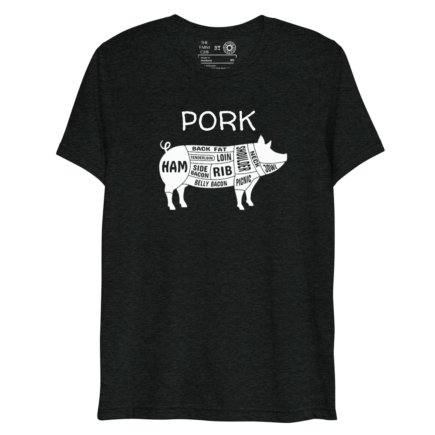 Pork Pig Butcher Chart Short Sleeve T-Shirt