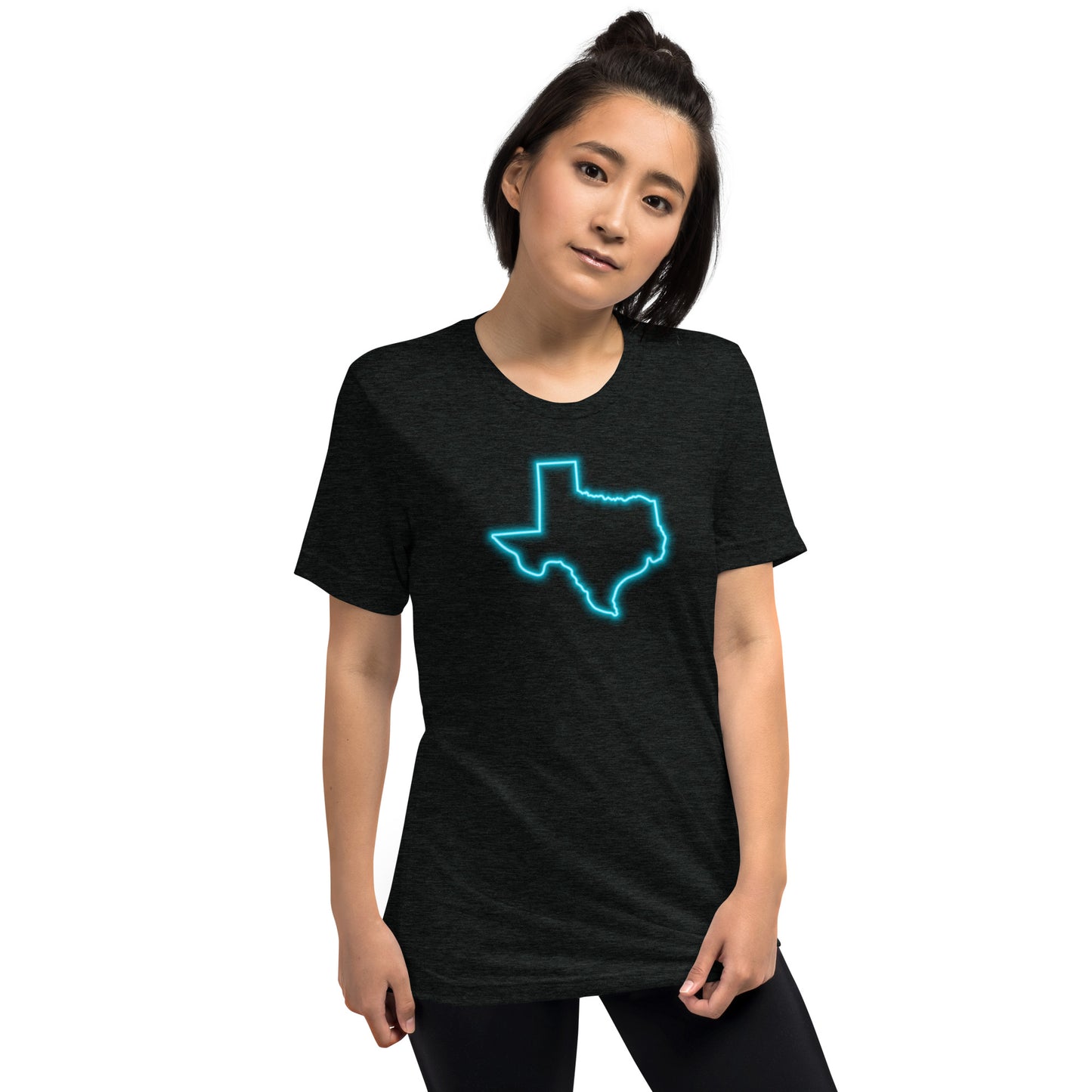 Neon Blue Texas Short Sleeve T-Shirt