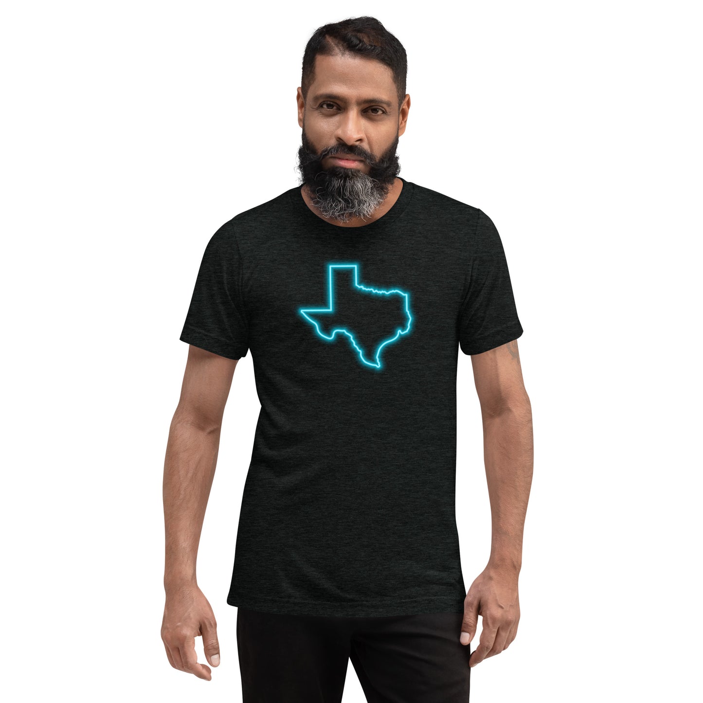 Neon Blue Texas Short Sleeve T-Shirt