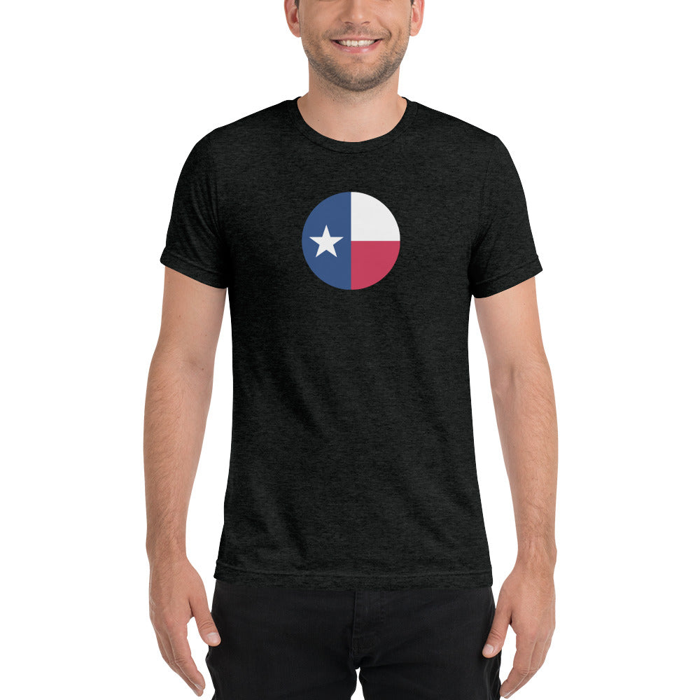 Circle Texas Flag Short Sleeve T-Shirt