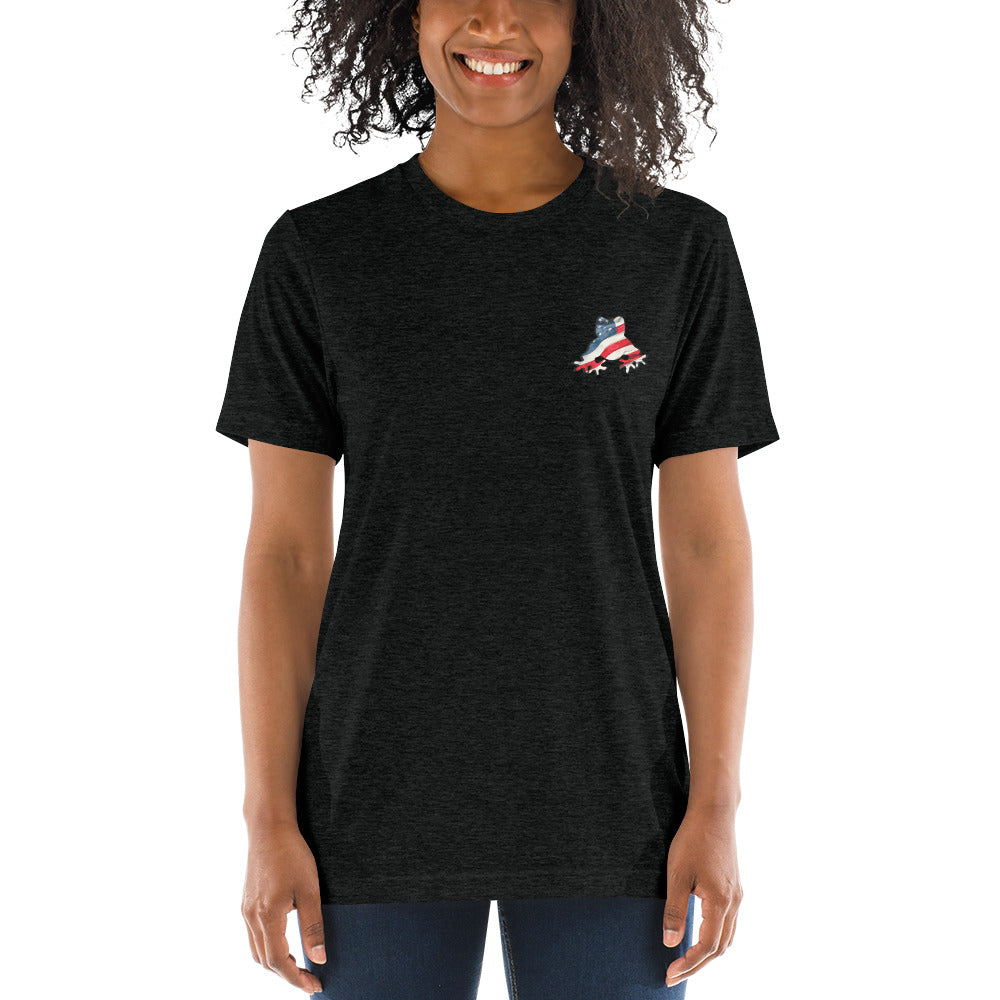 American Frog in Black Short Sleeve T-Shirt