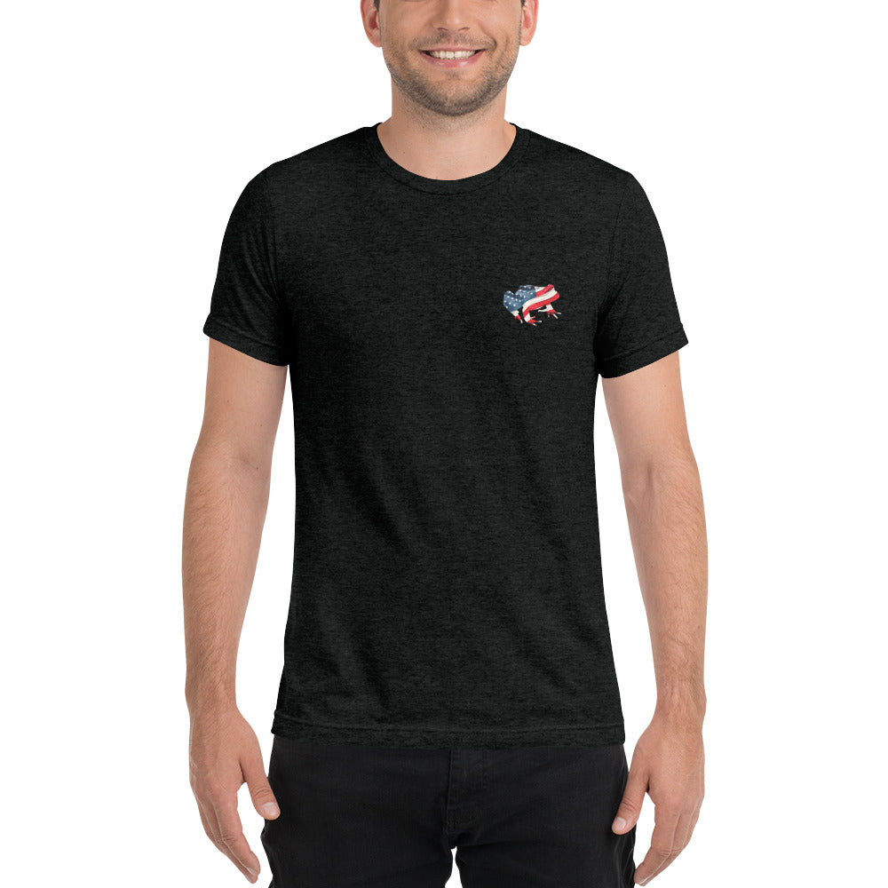 American Frog in Black Short Sleeve T-Shirt