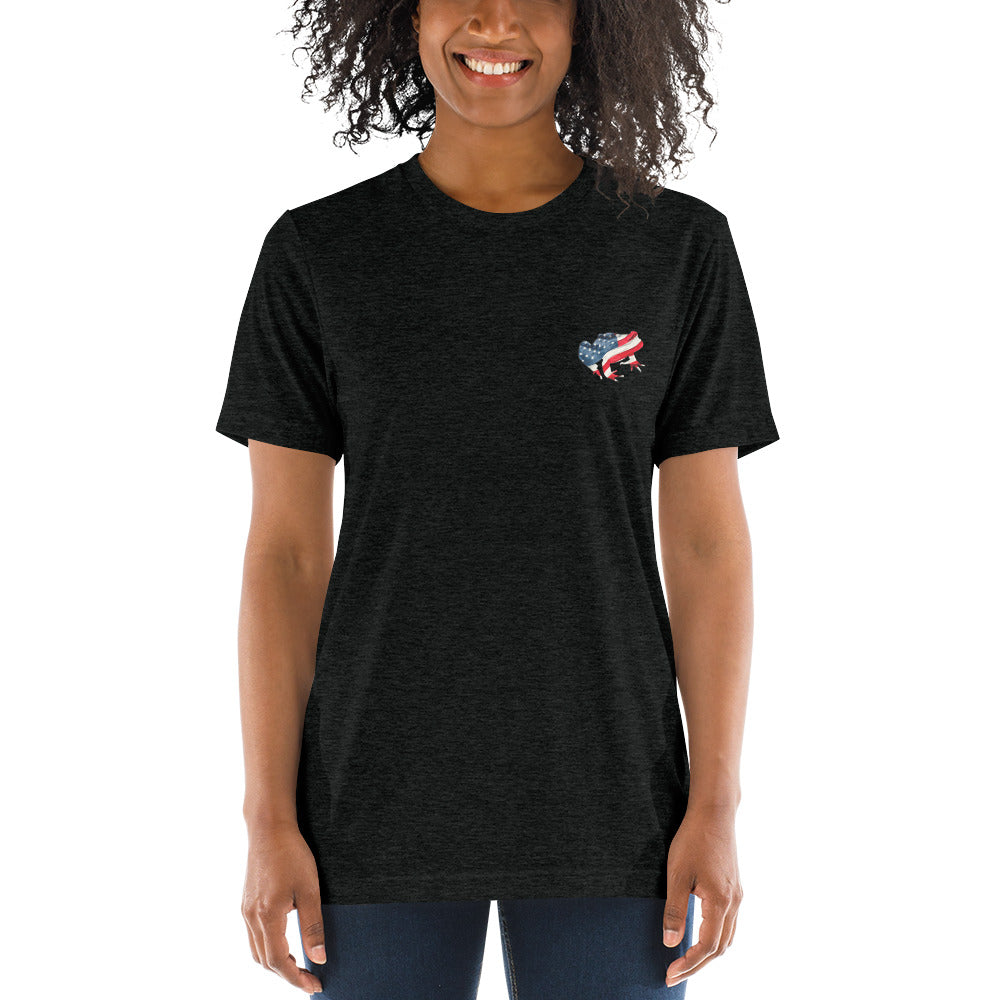 American Frog in Black Short Sleeve T-Shirt