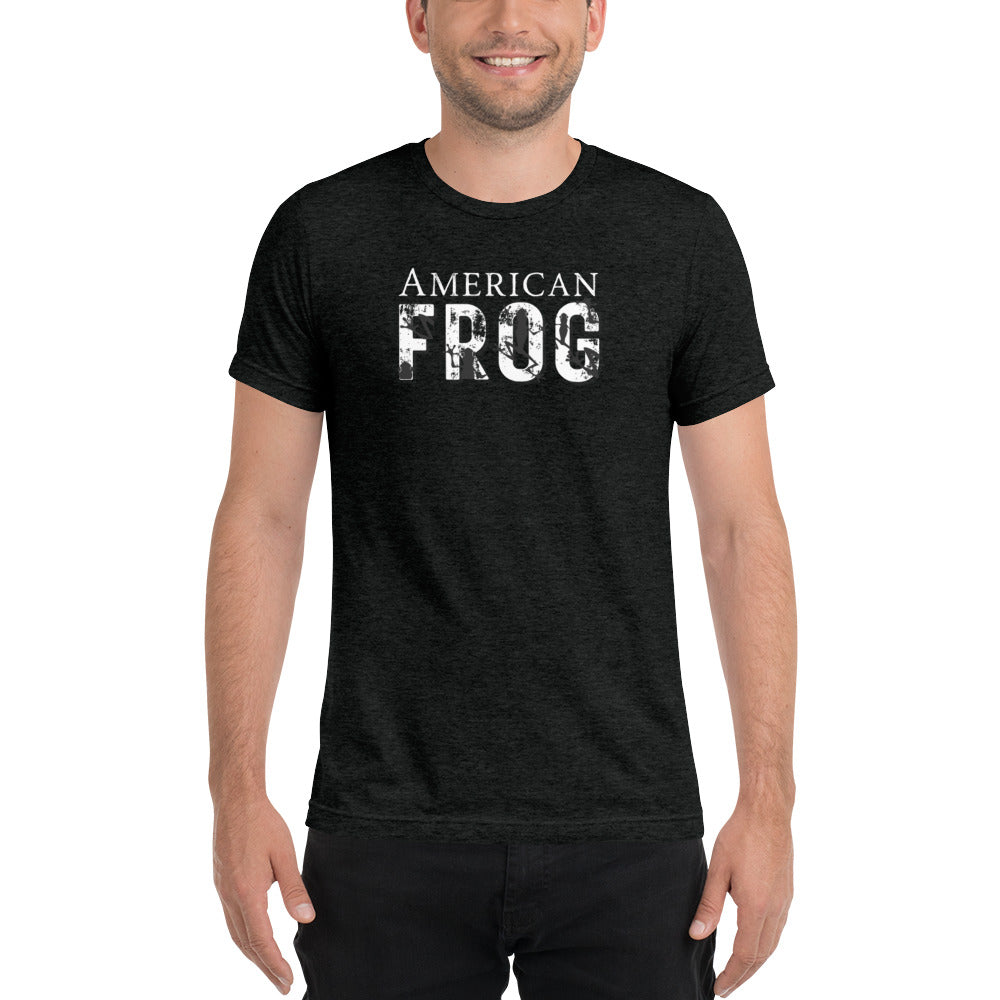 American Frog in Black Short Sleeve T-Shirt