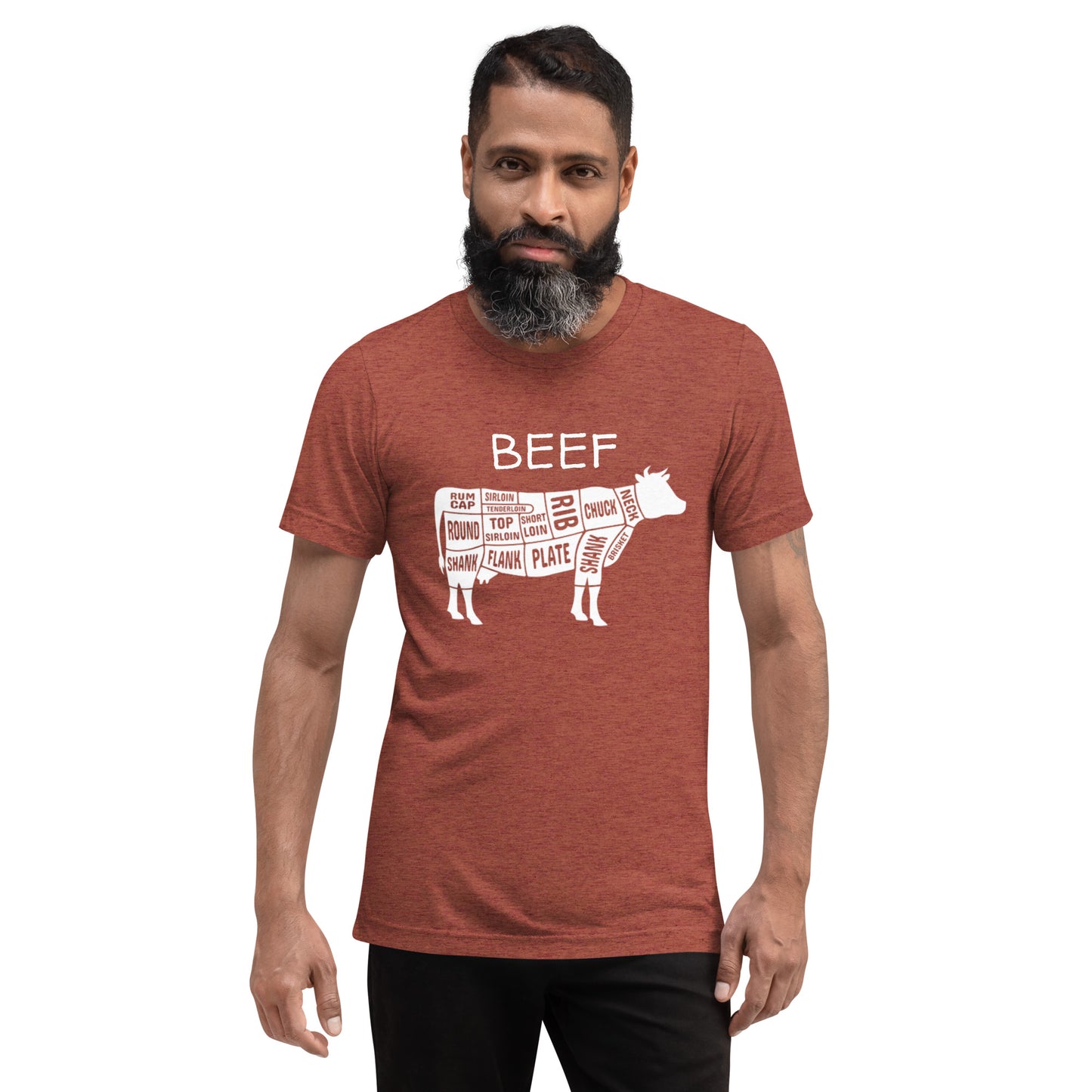 Beef Cow Butcher Chart Short Sleeve T-Shirt