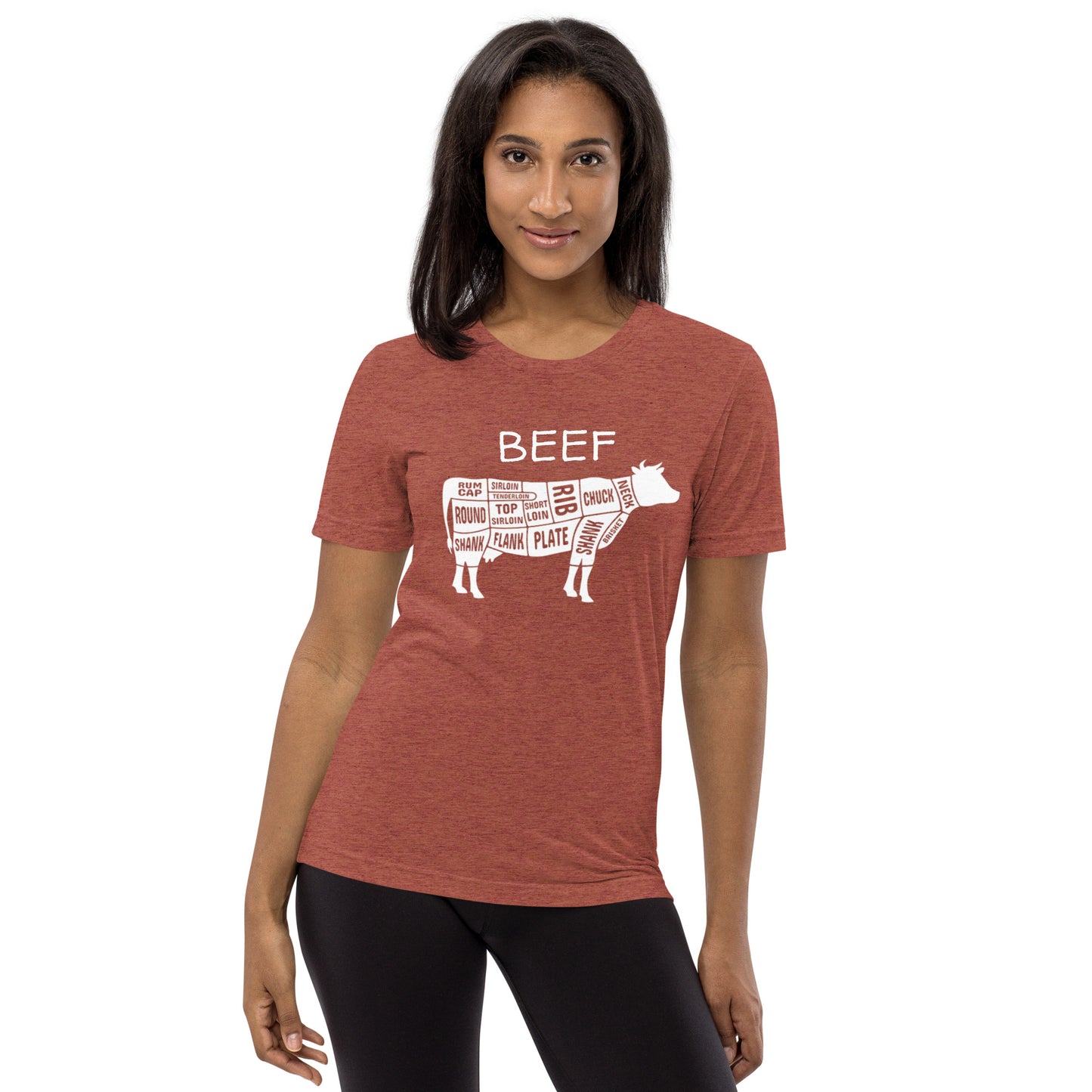 Beef Cow Butcher Chart Short Sleeve T-Shirt