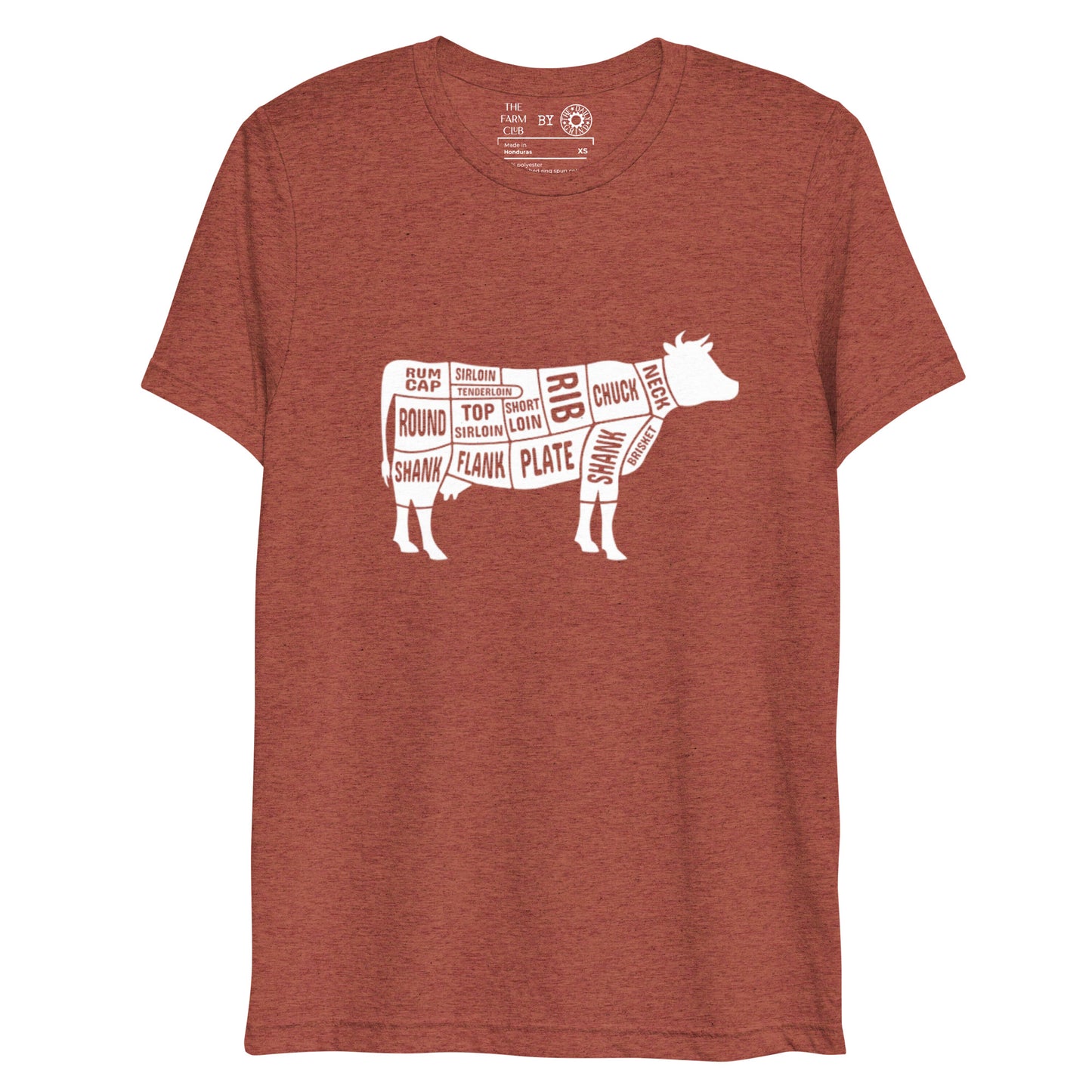 Cow Butcher Chart Short Sleeve T-Shirt