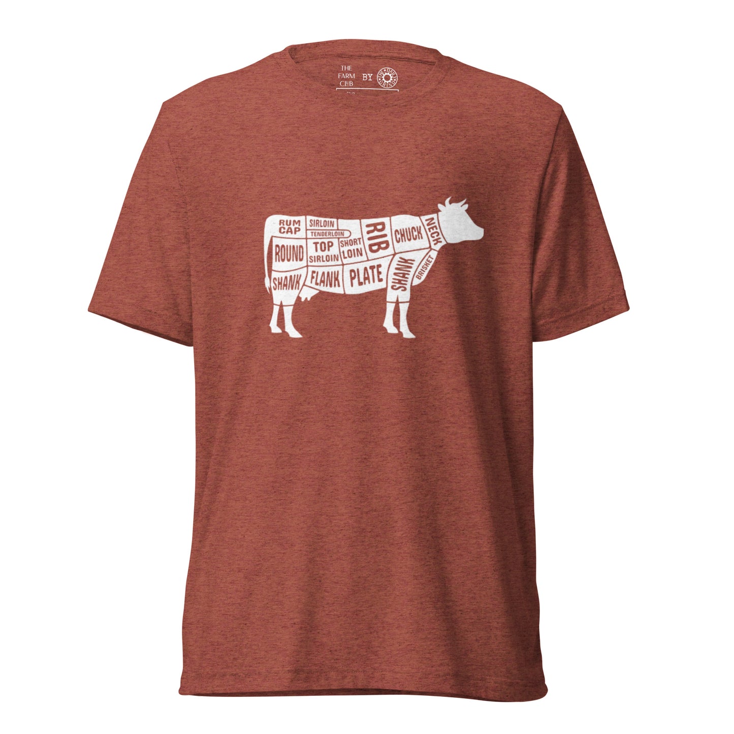 Cow Butcher Chart Short Sleeve T-Shirt