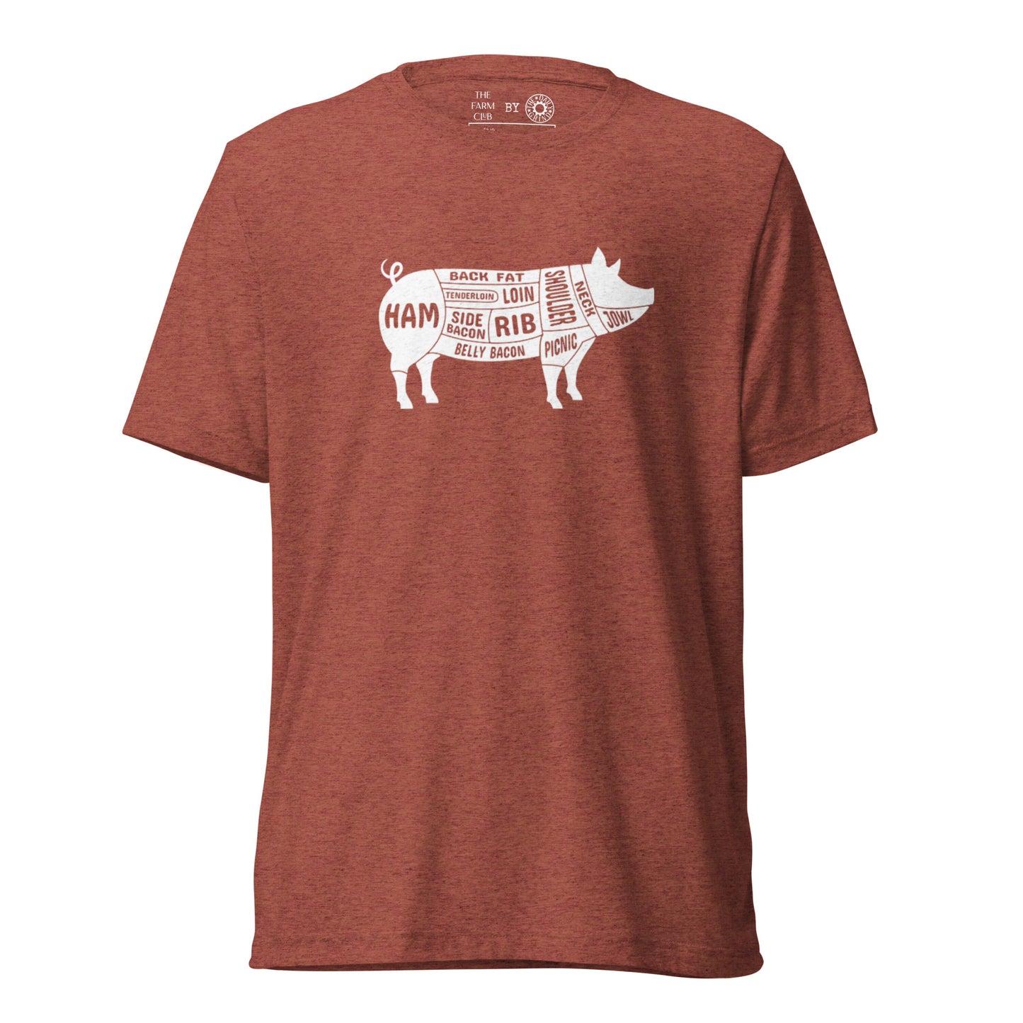 Pig Butcher Chart Short Sleeve T-Shirt