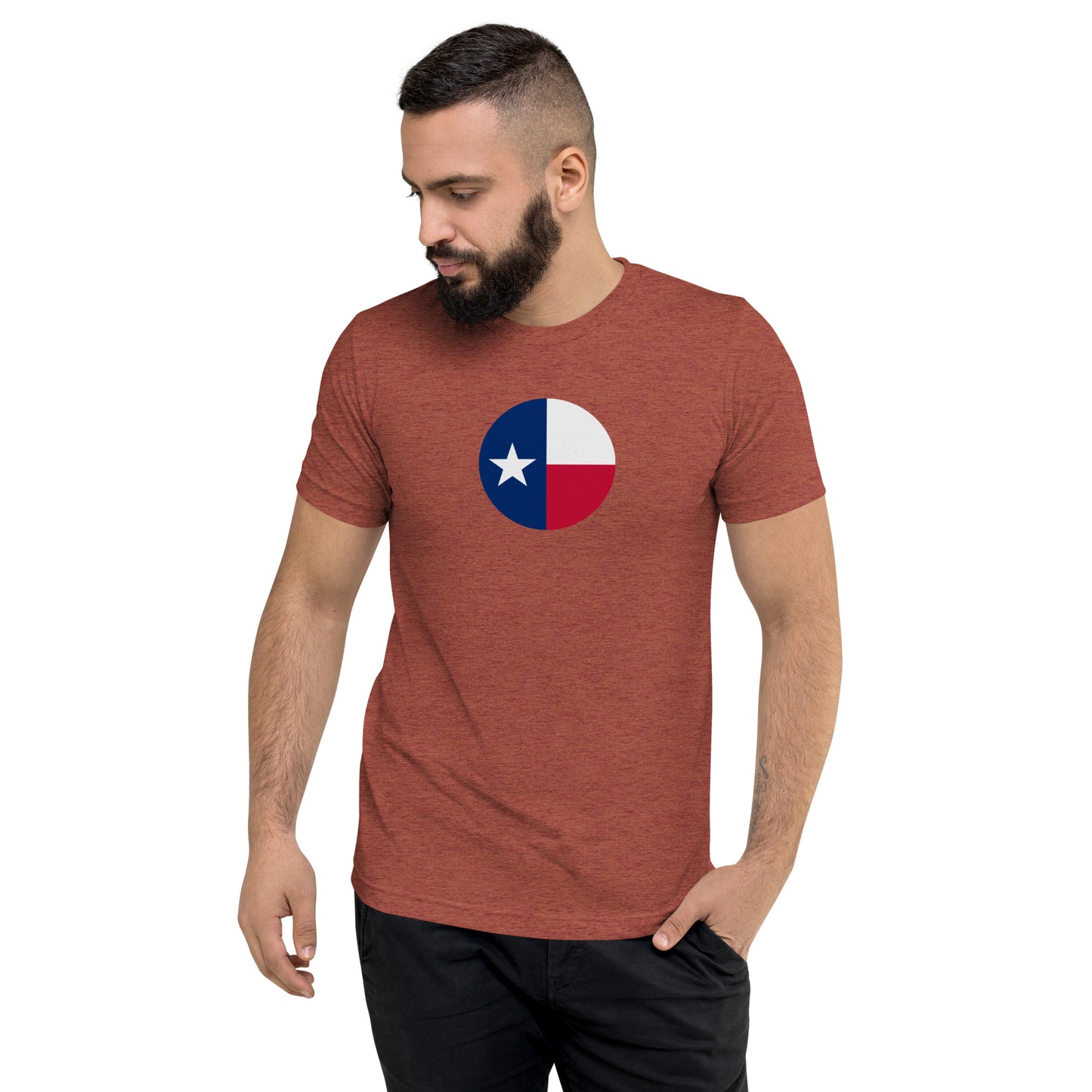 Circle Texas Flag Short Sleeve T-Shirt