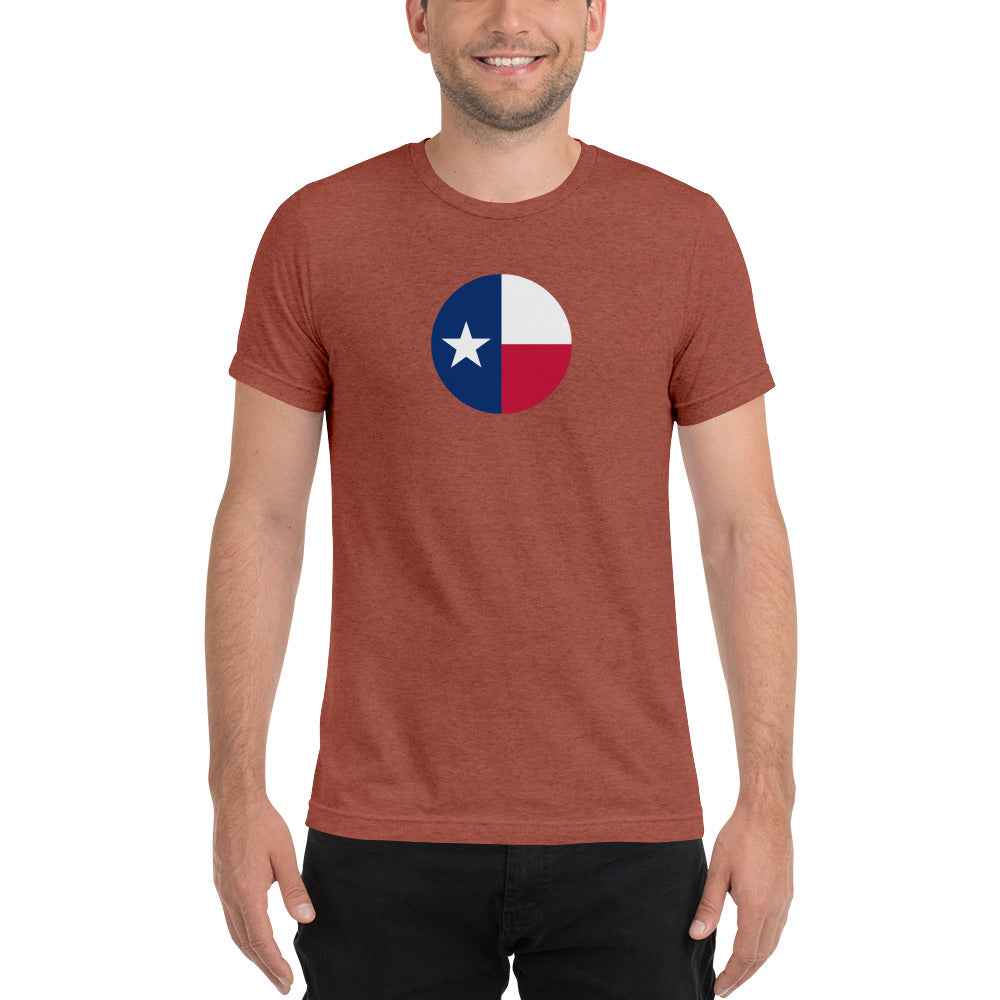 Circle Texas Flag Short Sleeve T-Shirt