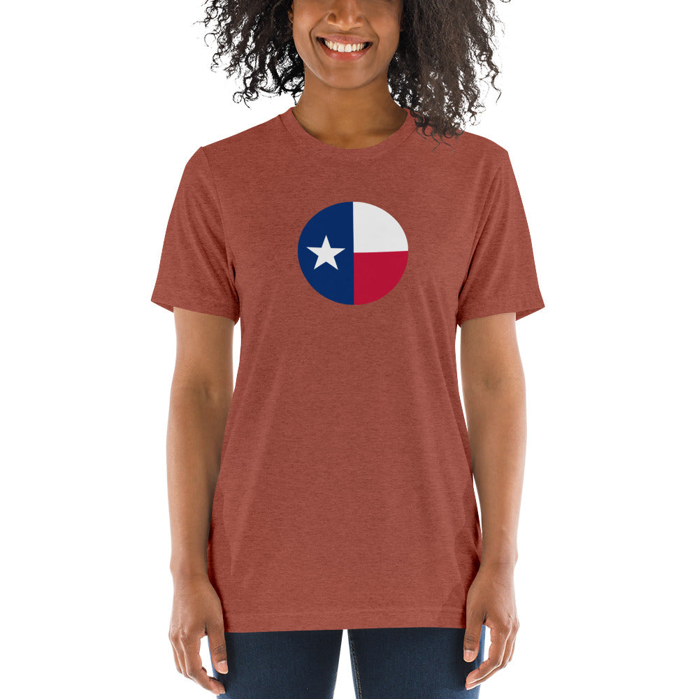 Circle Texas Flag Short Sleeve T-Shirt