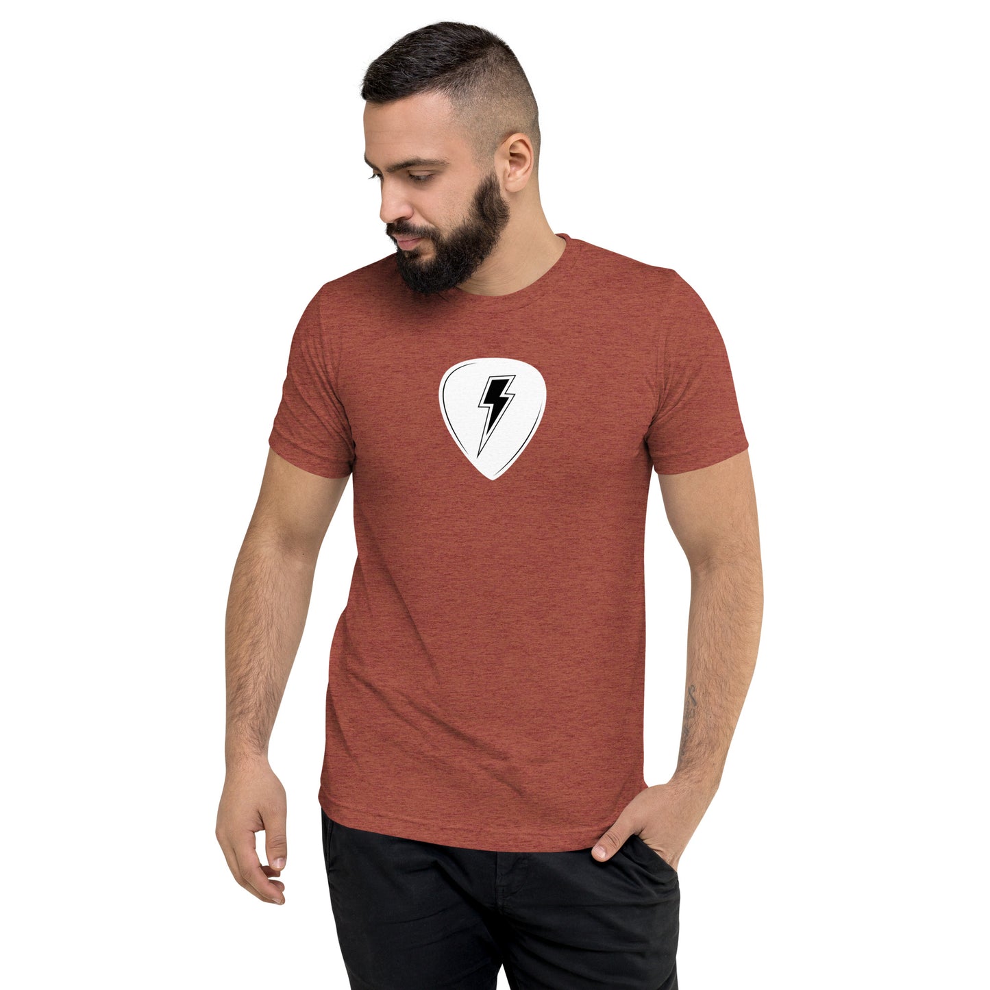 Lightning Guitar Pick Short Sleeve T-Shirt