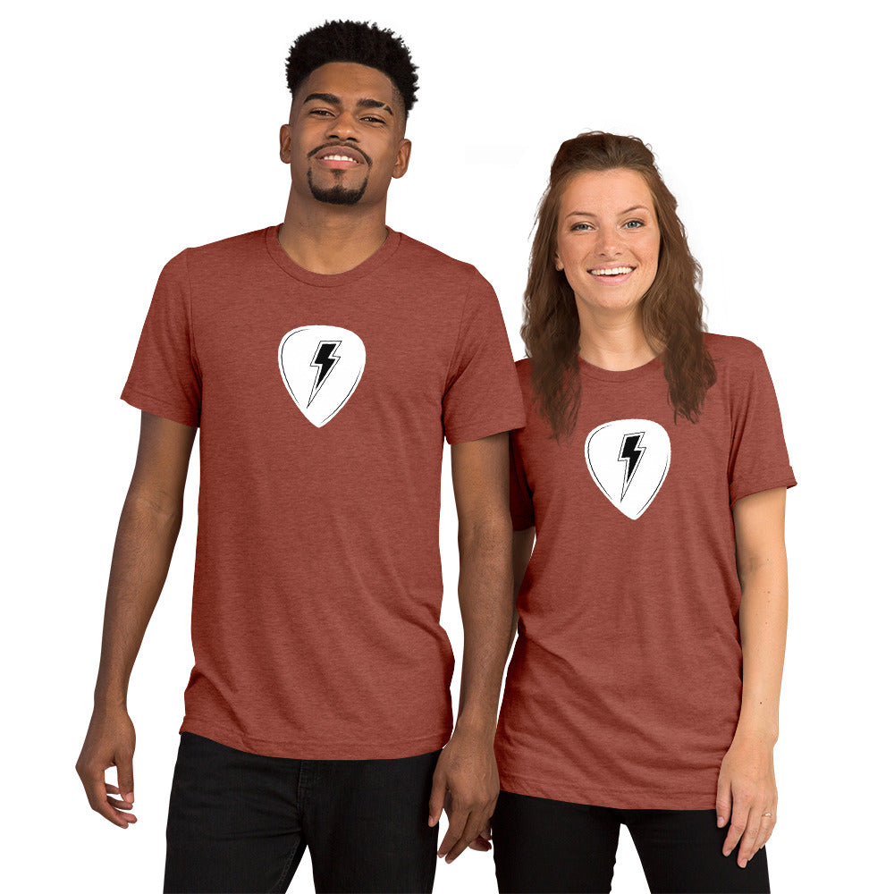 Lightning Guitar Pick Short Sleeve T-Shirt