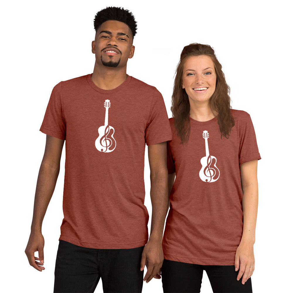 Music Note Guitar Short Sleeve T-Shirt