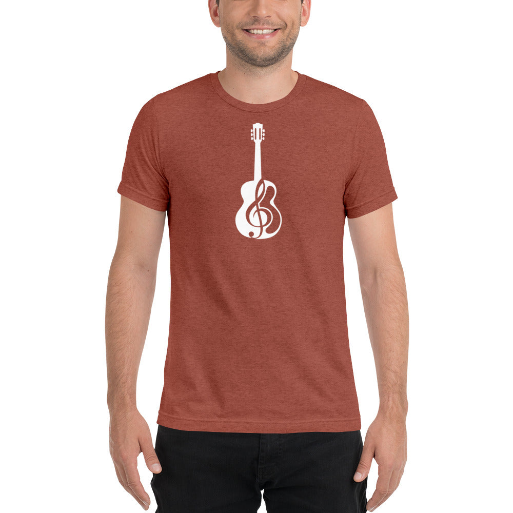 Music Note Guitar Short Sleeve T-Shirt