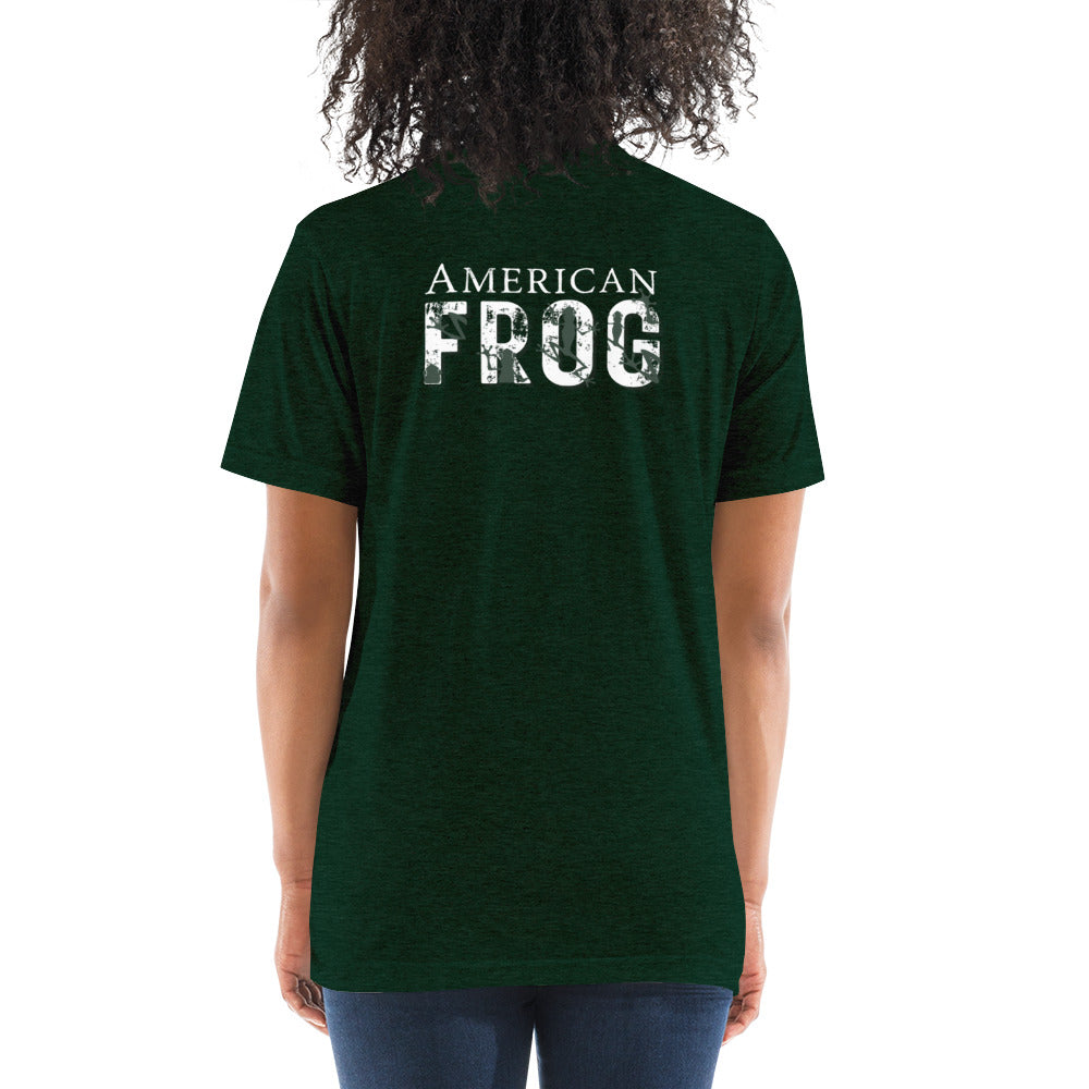 American Frog in Forest Green Short Sleeve T-Shirt