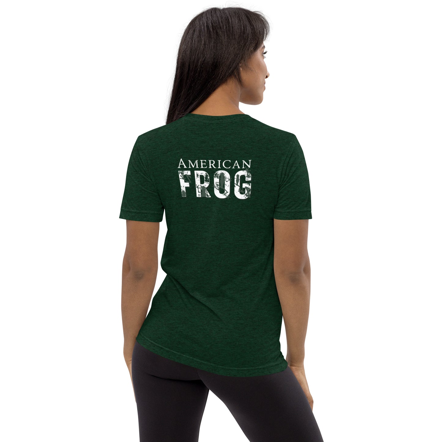 American Frog in Forest Green Short Sleeve T-Shirt