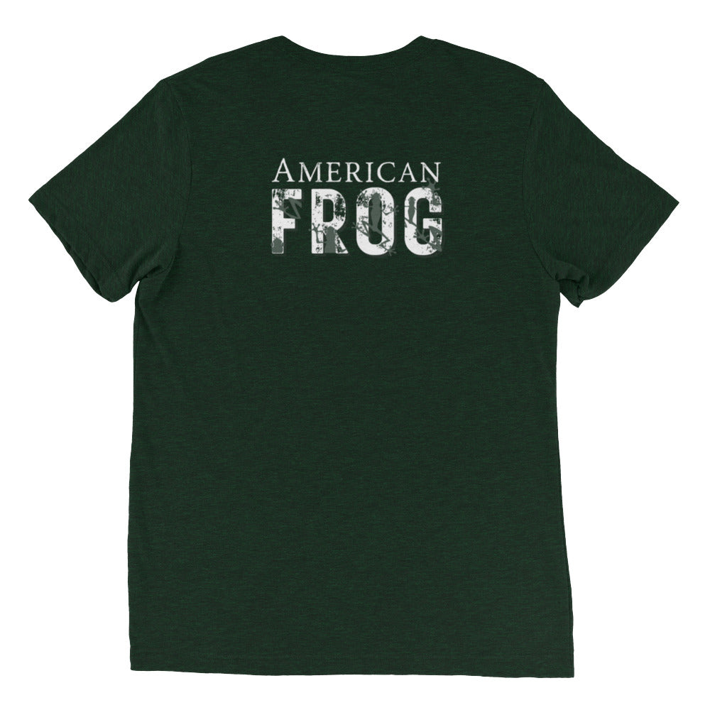 American Frog in Forest Green Short Sleeve T-Shirt