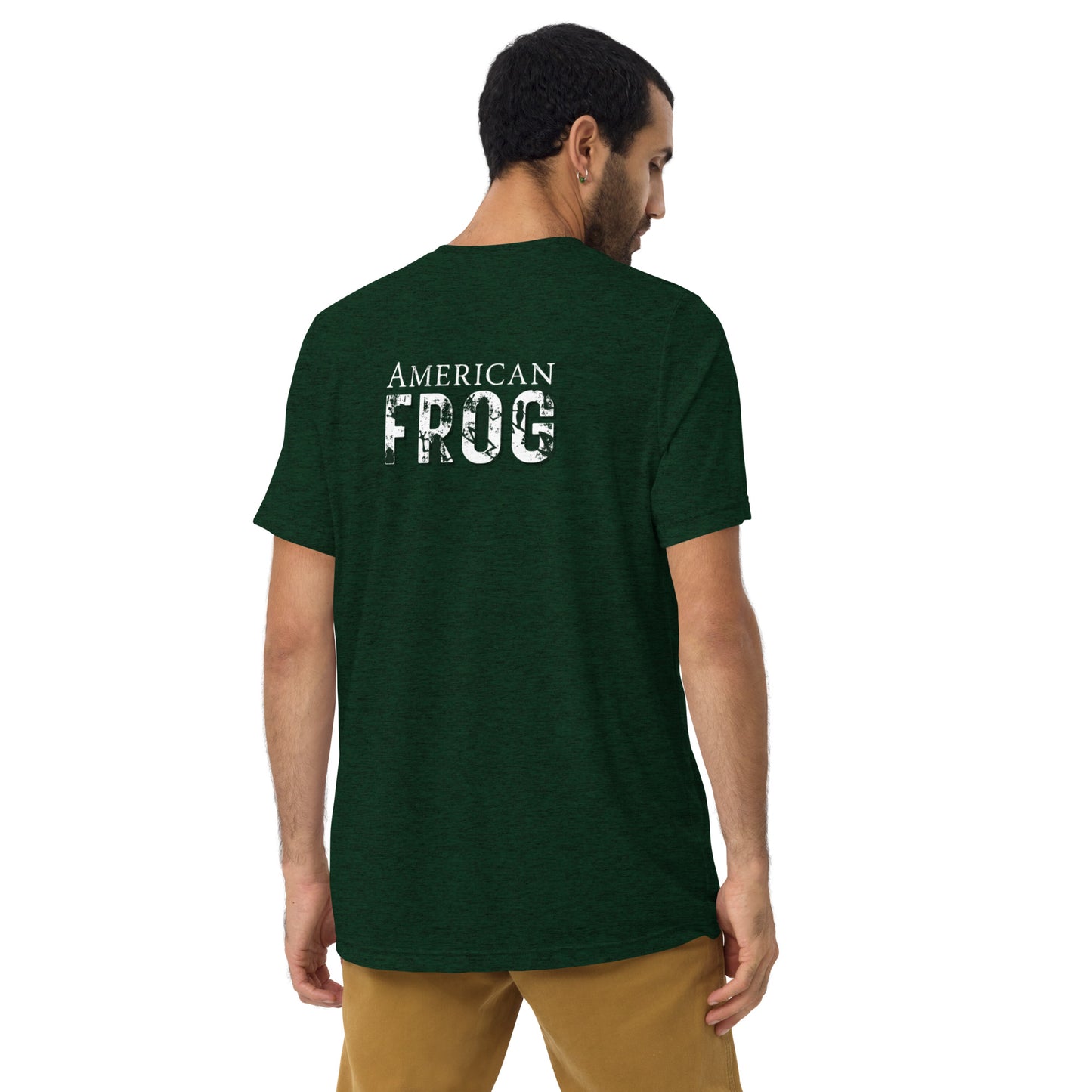 American Frog in Forest Green Short Sleeve T-Shirt