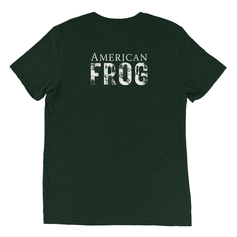 American Frog in Forest Green Short Sleeve T-Shirt