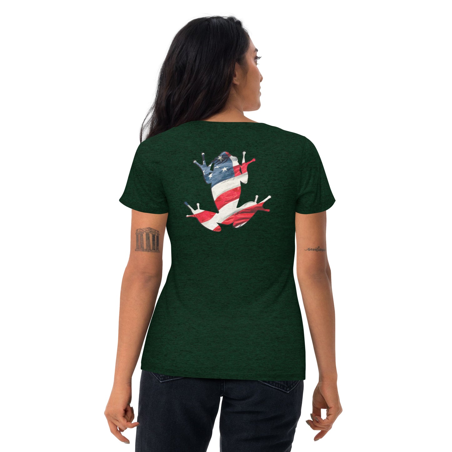 American Frog in Forest Green Short Sleeve T-Shrt