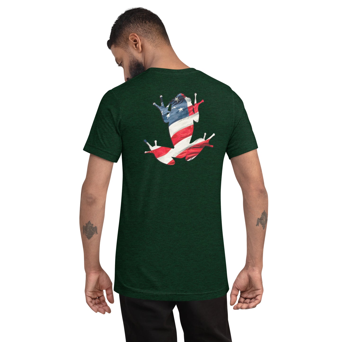 American Frog in Forest Green Short Sleeve T-Shrt