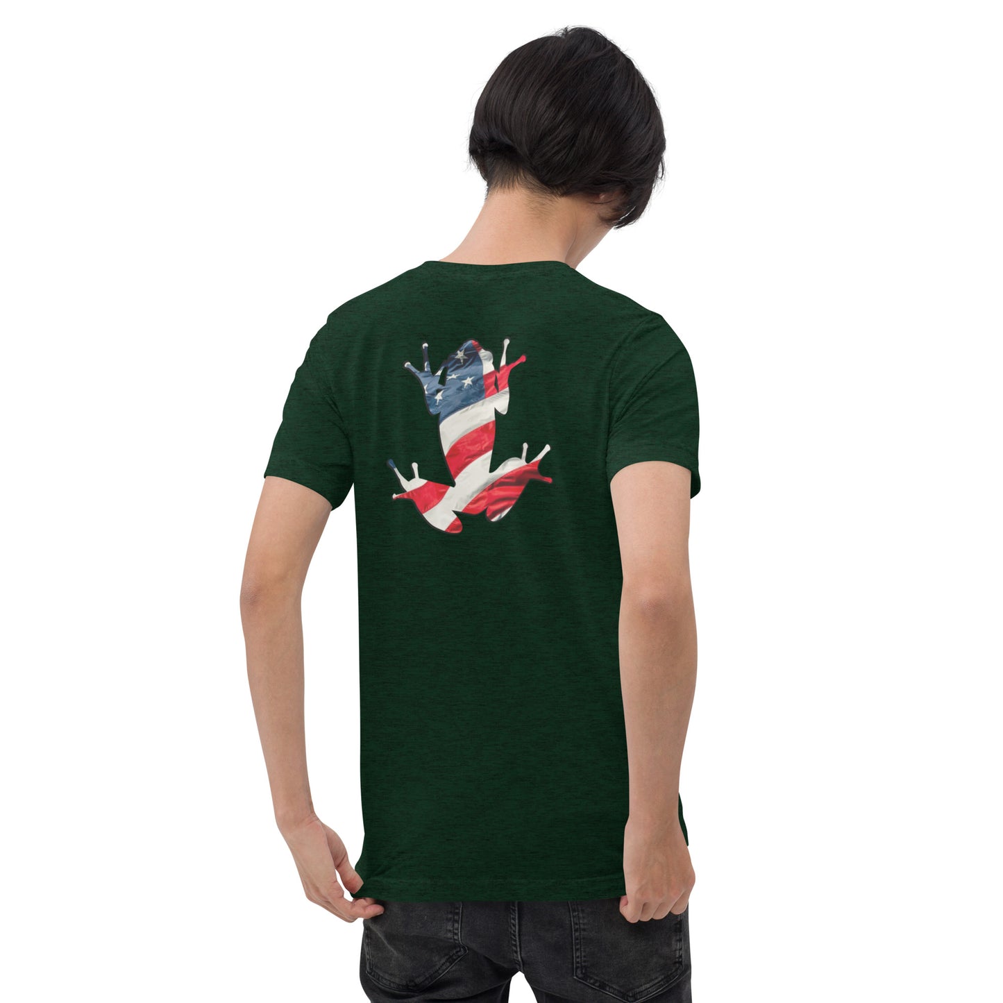 American Frog in Forest Green Short Sleeve T-Shrt