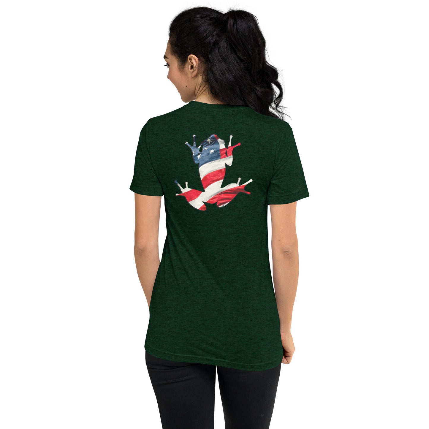 American Frog in Forest Green Short Sleeve T-Shrt