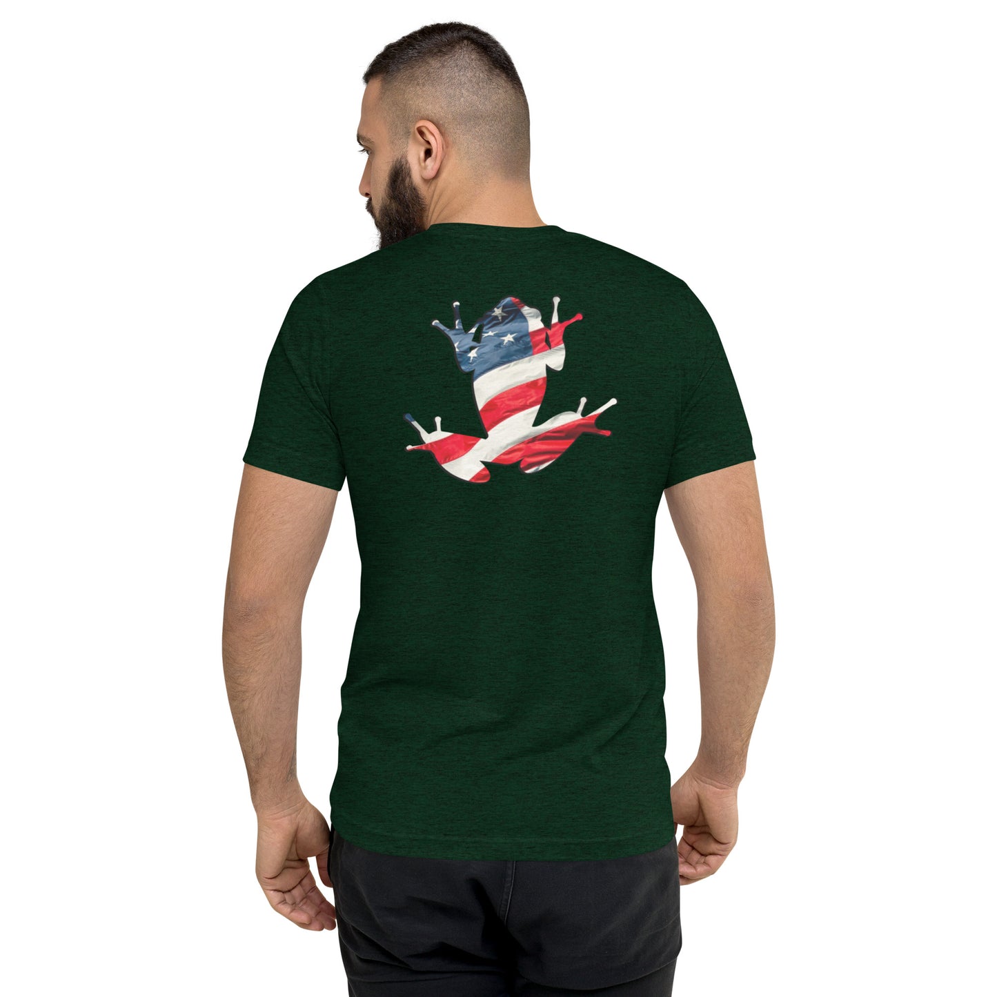 American Frog in Forest Green Short Sleeve T-Shrt