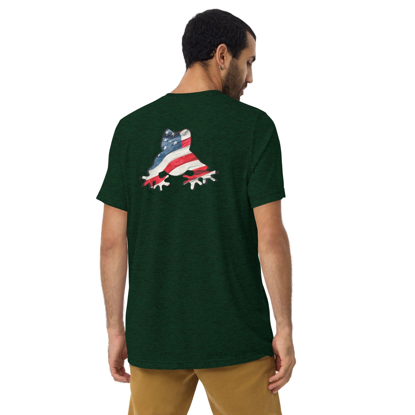 American Frog in Forest Green Short Sleeve T-Shirt