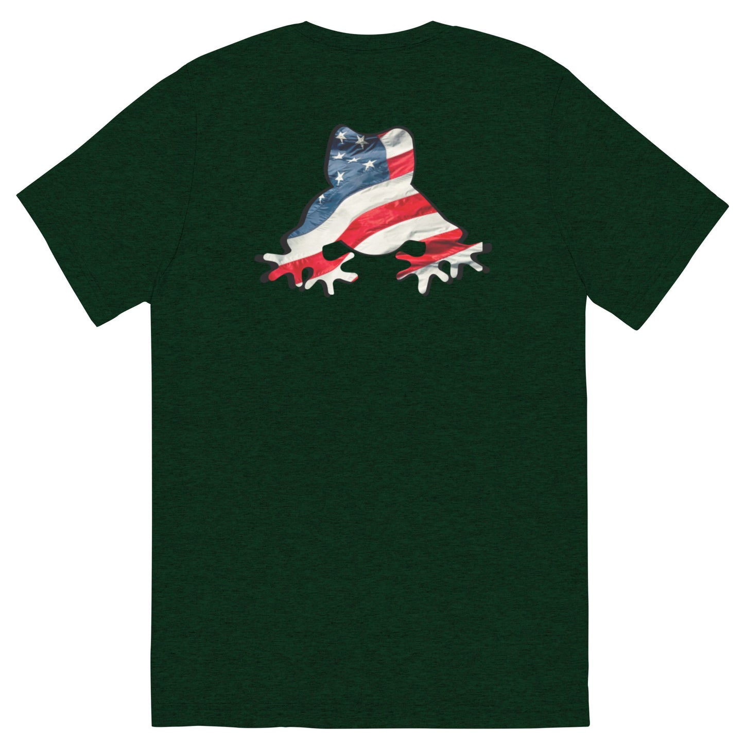 American Frog in Forest Green Short Sleeve T-Shirt