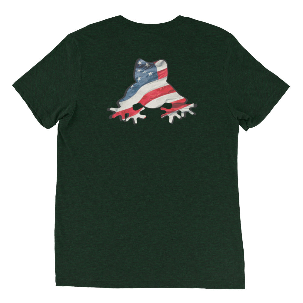 American Frog in Forest Green Short Sleeve T-Shirt