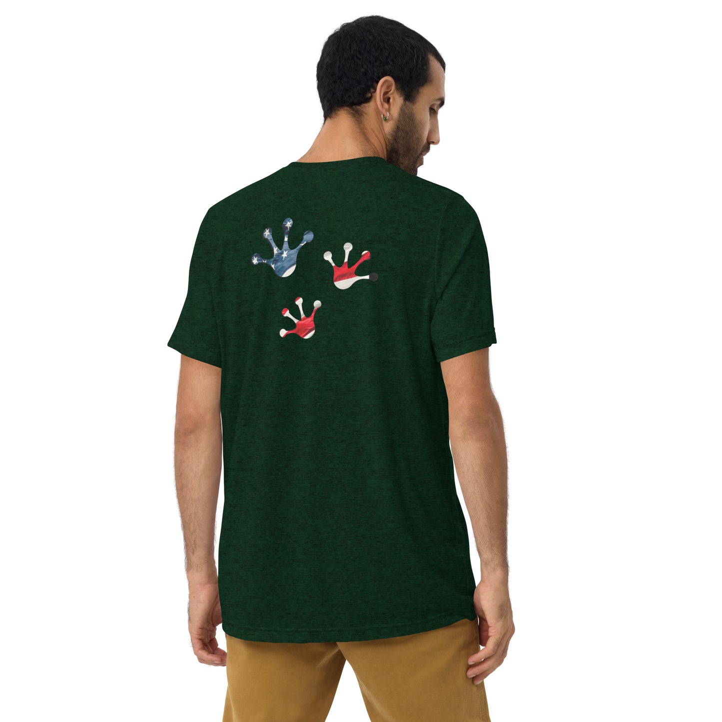 American Frog in Forest Green Short Sleeve T-Shirt