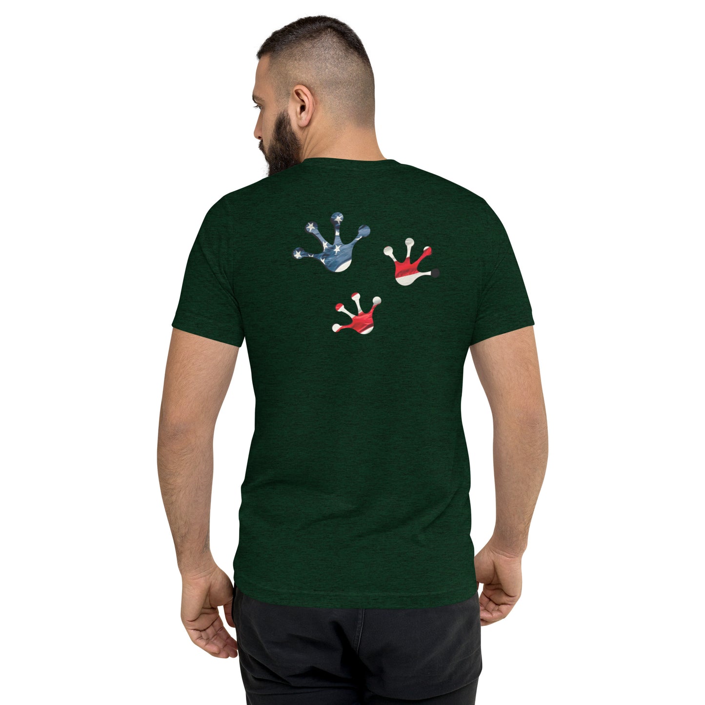 American Frog in Forest Green Short Sleeve T-Shirt