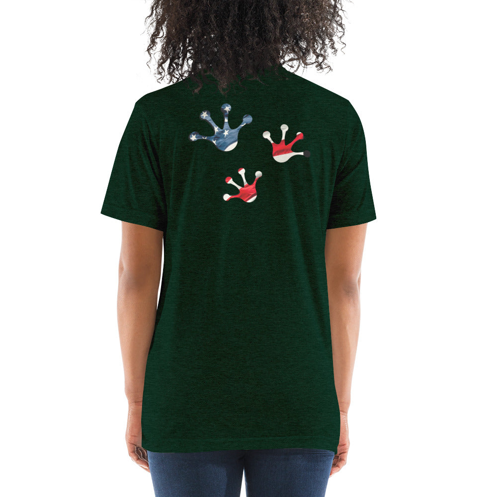 American Frog in Forest Green Short Sleeve T-Shirt