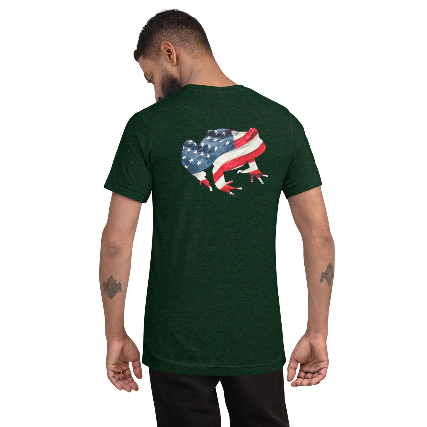 American Frog in Forest Green Short Sleeve T-Shirt