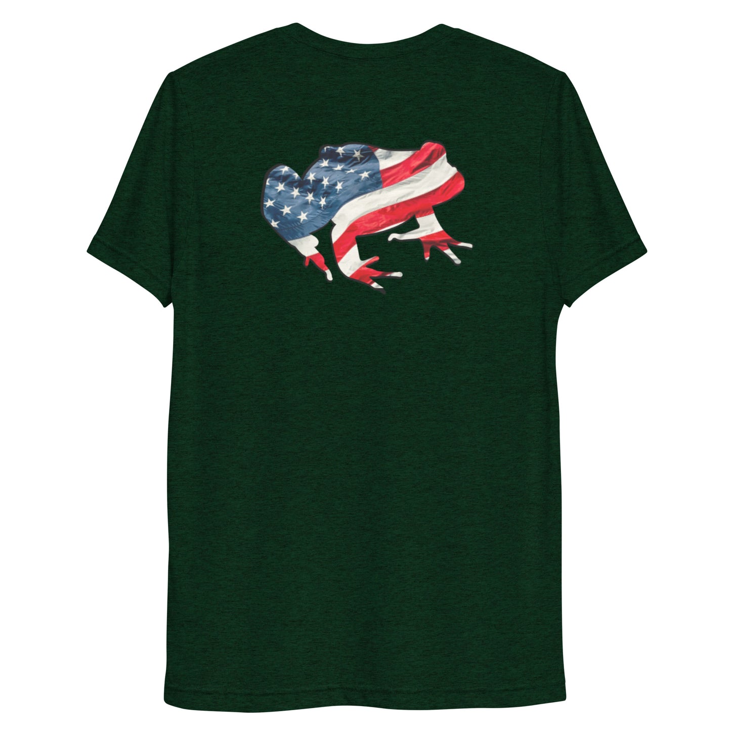 American Frog in Forest Green Short Sleeve T-Shirt