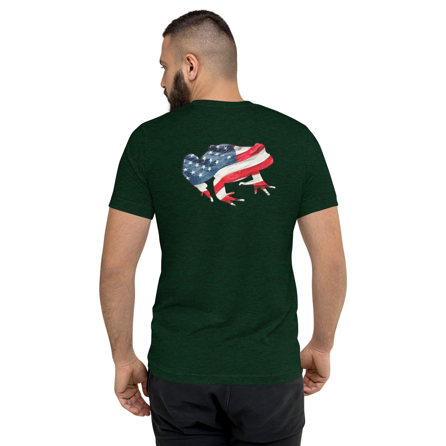 American Frog in Forest Green Short Sleeve T-Shirt