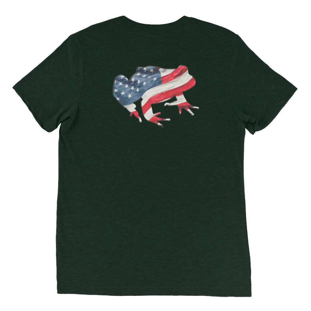 American Frog in Forest Green Short Sleeve T-Shirt