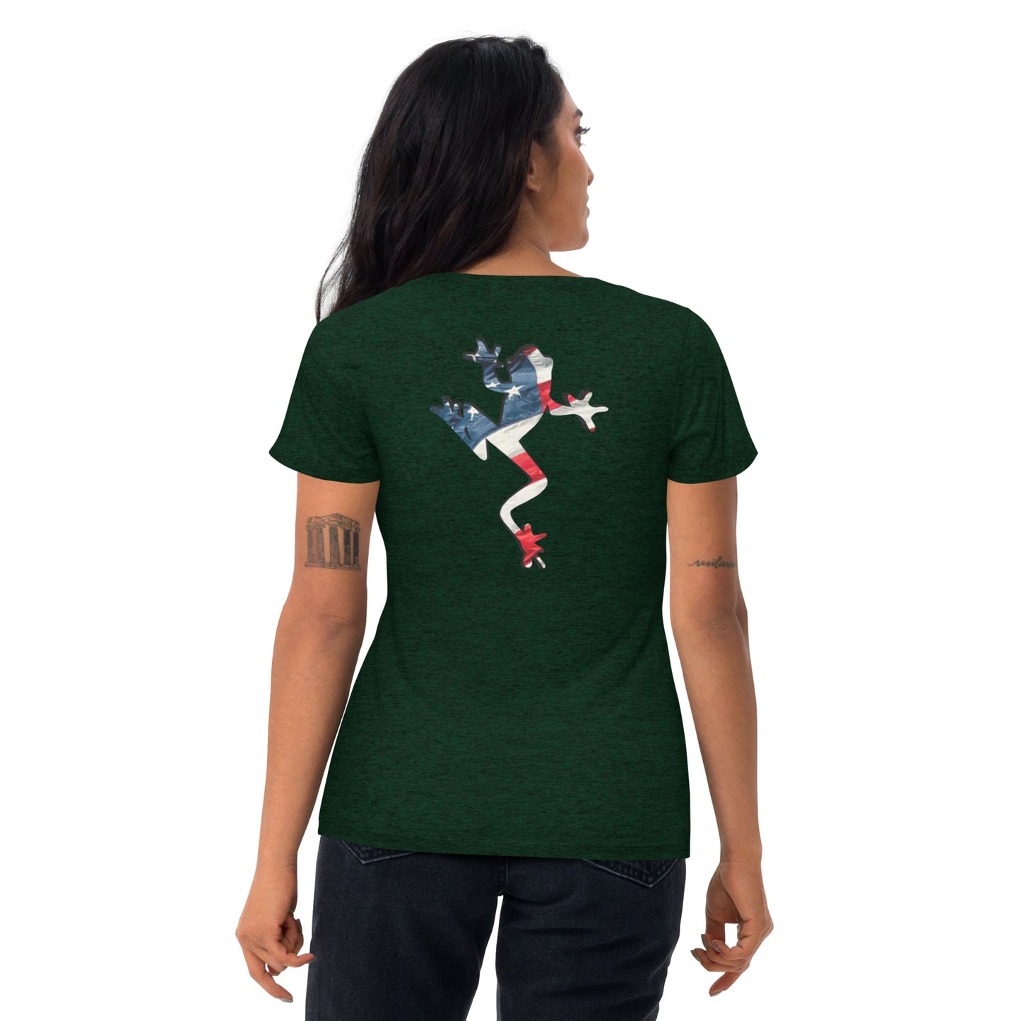 American Frog in Forest Green Short Sleeve T-Shirt