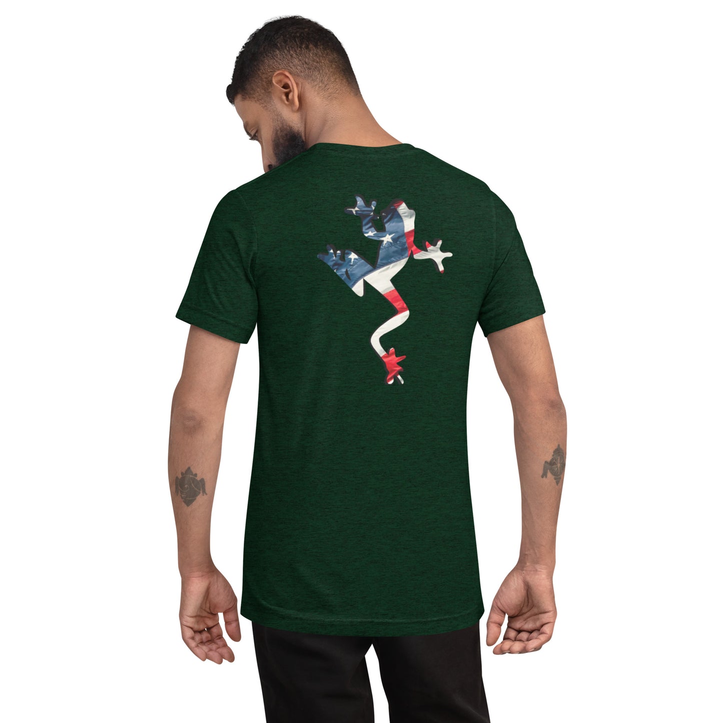 American Frog in Forest Green Short Sleeve T-Shirt